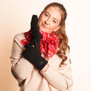 Zelly Black Teddy Gloves**