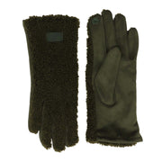 Zelly Green Teddy Gloves**