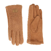 Zelly Taupe Teddy Gloves**