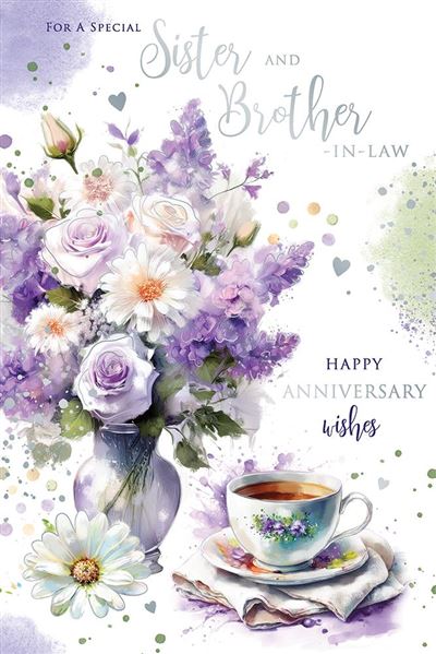 Sister and Brother in Law Anniversary Card*