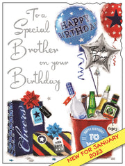 Jonny Javelin Brother Birthday Card*