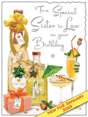 Jonny Javelin Sister in Law Birthday Card*