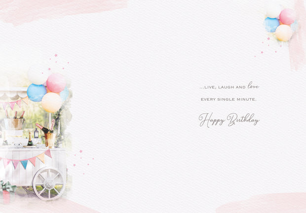 ICG Champagne Cart Birthday Card*