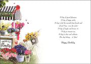 Jonny Javelin Daughter in Law Flower Stall Birthday Card*