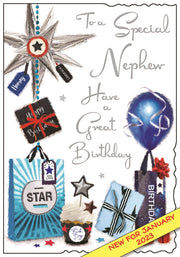 Jonny Javelin Nephew Birthday Card
