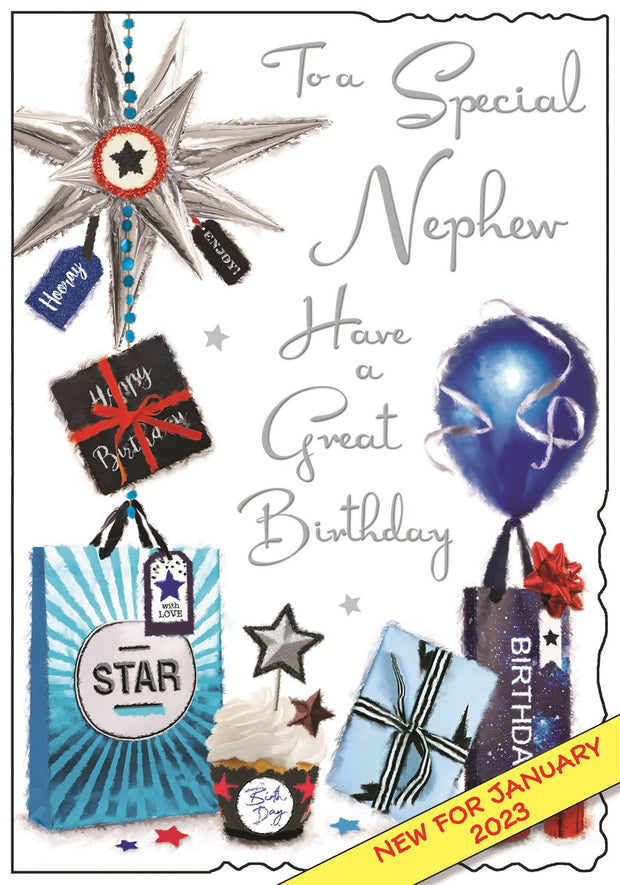 Jonny Javelin Nephew Party Time Birthday Card*