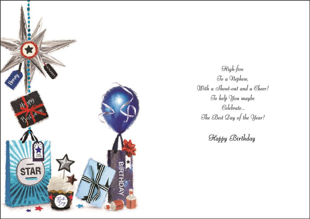 Jonny Javelin Nephew Birthday Card