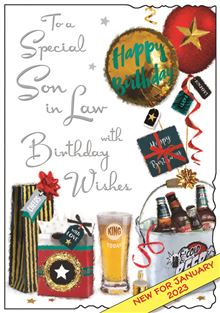 Jonny Javelin Son-in-Law Birthday Card