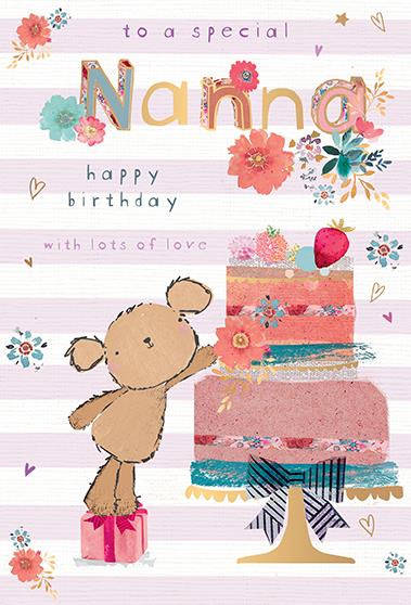 Words N Wishes Nanna Birthday Card