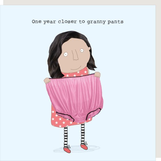 Rosie Made A Thing Granny Pants Blank Humour Card*