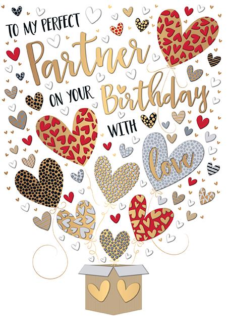 Words N Wishes Partner Birthday Card