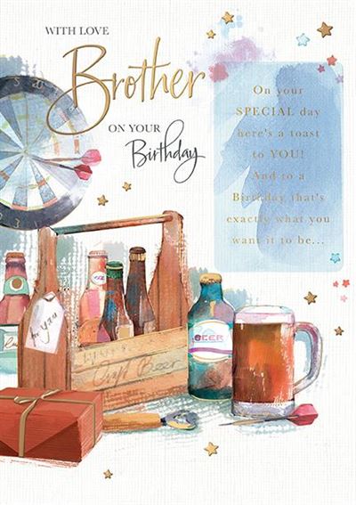 Words N Wishes Brother Birthday Card*