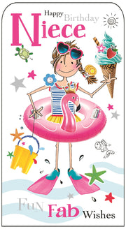 Jonny Javelin Niece Birthday Card*
