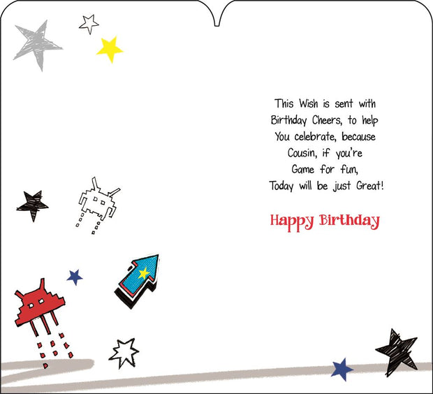 Jonny Javen Cousin Gaming Birthday Card*