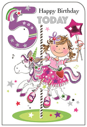 Jonny Javelin 5th Birthday Card*