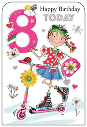 Jonny Javelin 8th Birthday Card*
