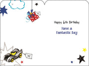 Jonny Javelin 6th Birthday Card*