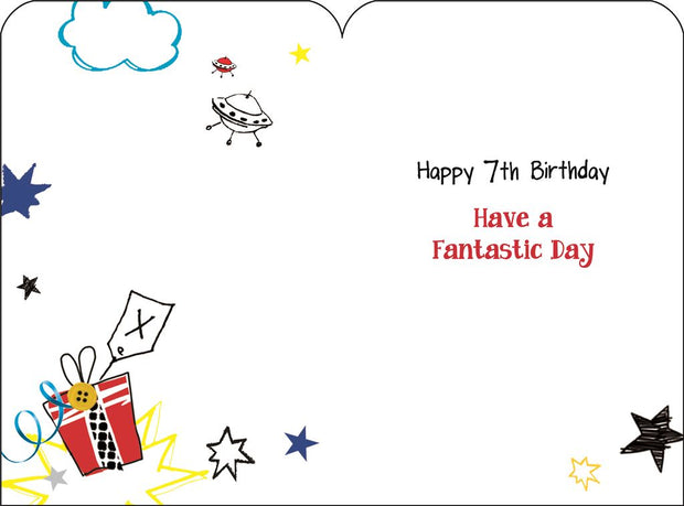 Jonny Javelin 7th Birthday Card*