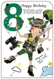 Jonny Javelin 8th Birthday Card*