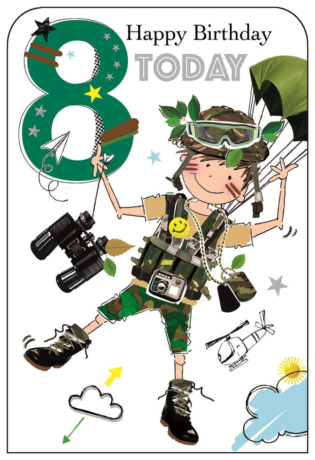 Jonny Javelin 8th Birthday Card*