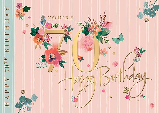 Words N Wishes 70th Birthday