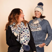 Zelly Blue Hearts Pom Pom Hat**