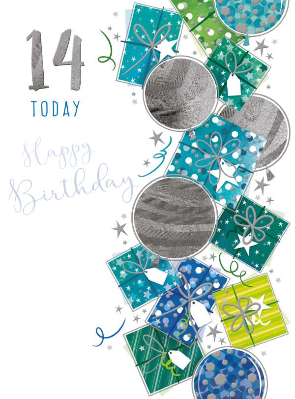 Noel Tatt 14th Birthday Card*