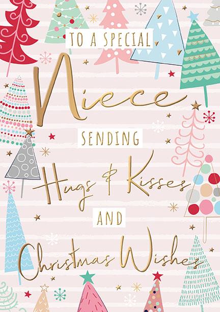 Words N Wishes Niece Christmas Card