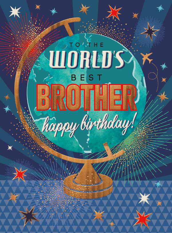 Noel Tatt Brother Birthday Card*