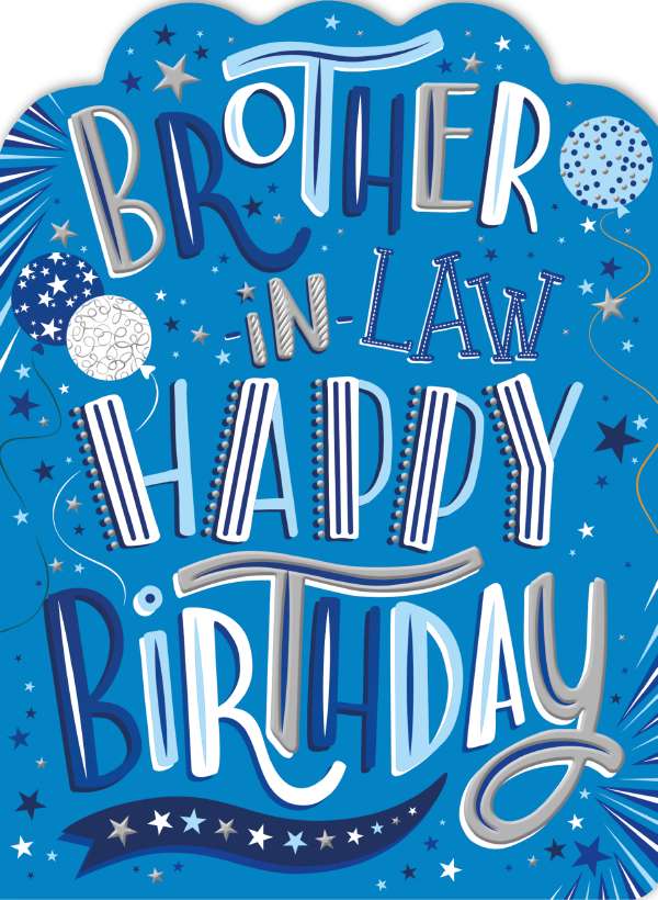 Noel Tatt Brother In Law Birthday Card*