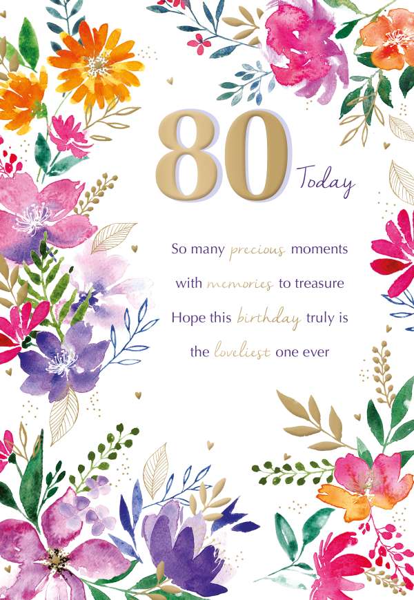 Noel Tatt 80th Birthday Card*