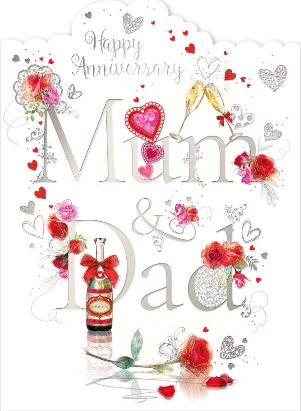 Noel Tatt Mum & Dad Anniversary Card*