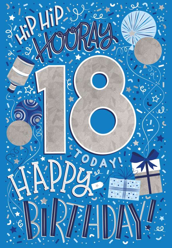 Noel Tatt 18th Birthday Card