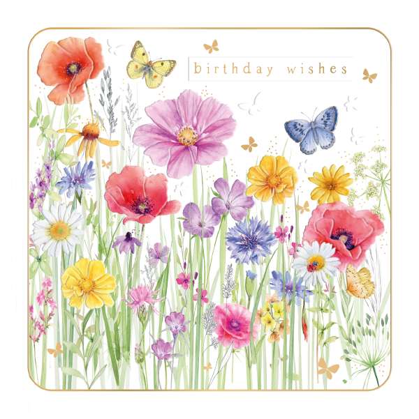 Noel Tatt Floral Birthday Card*