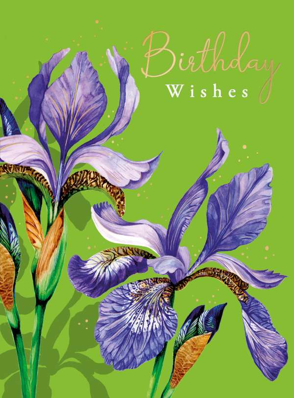 Noel Tatt Iris Birthday Card*