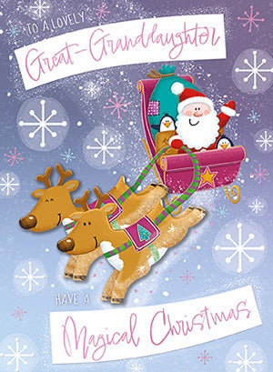 Noel Tatt Great Granddaughter Christmas Card