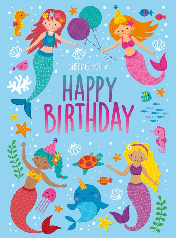 Noel Tatt Mermaid Birthday Card*