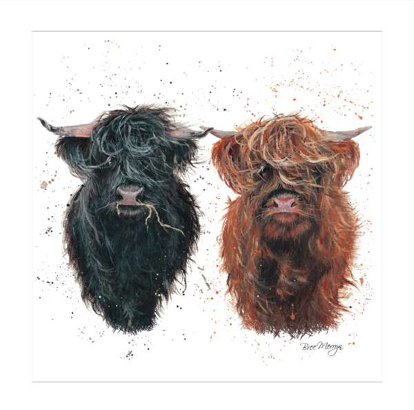 Noel Tatt Highland Cows Blank Card*