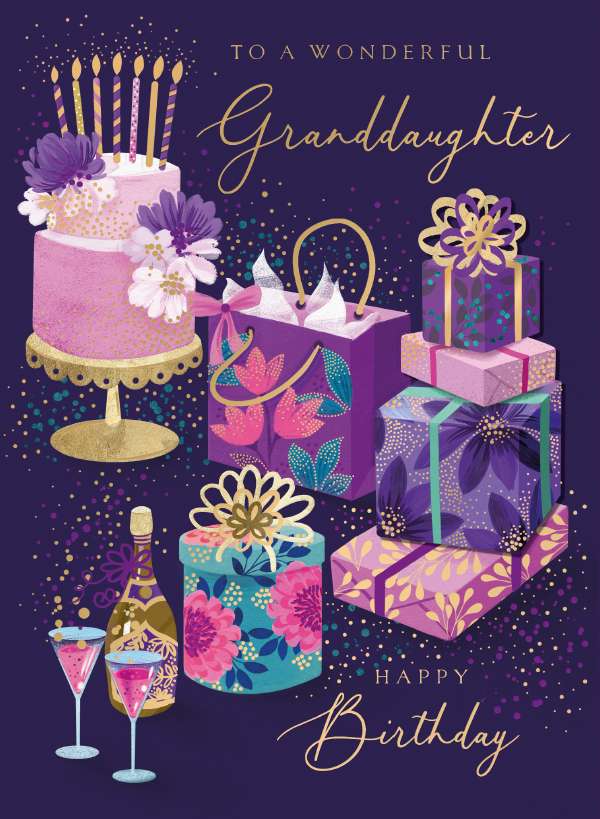 Noel Tatt Granddaughter Birthday Card*