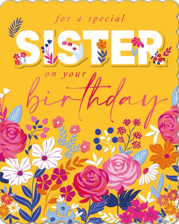 Noel Tatt Sister Birthday Card*