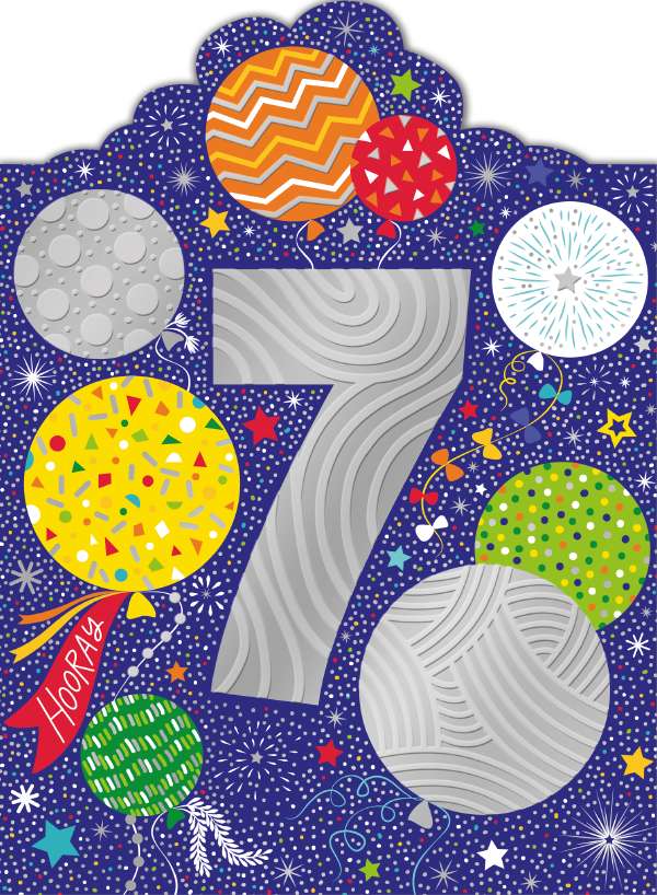 Noel Tatt 7th Birthday Card*