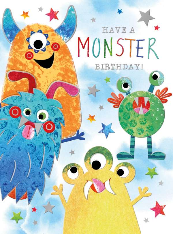 Noel Tatt Monster Birthday Card*