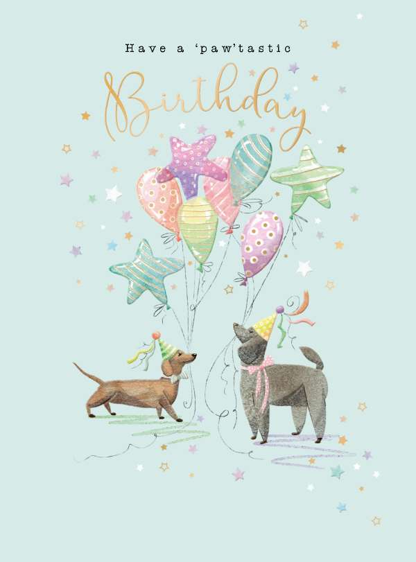 Noel Tatt Dog Birthday Card*