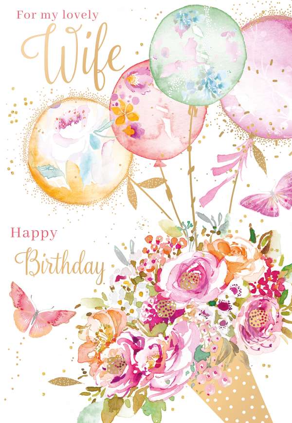 Noel Tatt Wife Birthday Card*