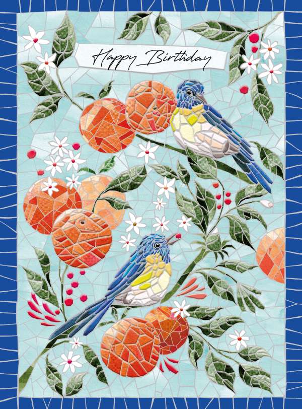 Noel Tatt Birds Birthday Card*