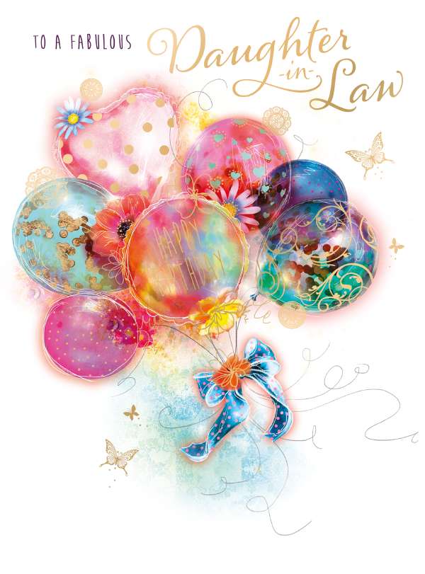 Noel Tatt Daughter in Law Birthday Card*