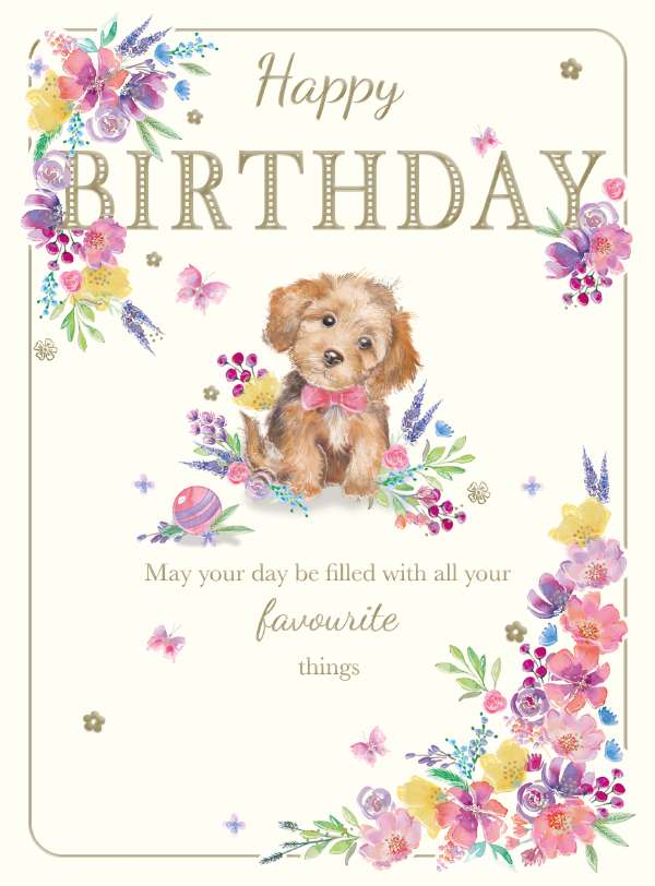 Noel Tatt Puppy Birthday Card*