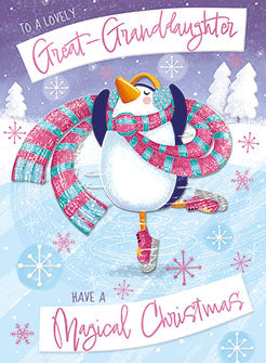 Noel Tatt Great Granddaughter Christmas Card**