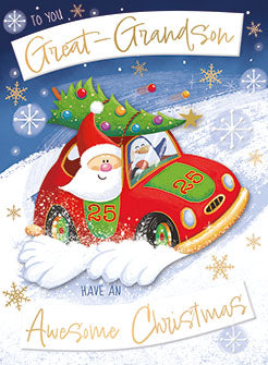 Noel Tatt Great Grandson Christmas Card**