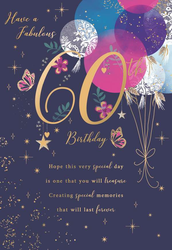 Noel Tatt 60th Birthday Card*